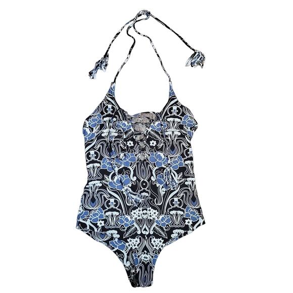 NWT! Sea Gypsies by Lost Lace Up Halter One Piece - Picture 1 of 5